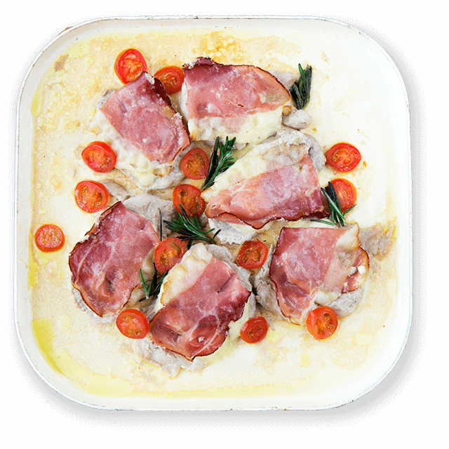 Polędwiczki z szynką parmeńską i mozzarellą