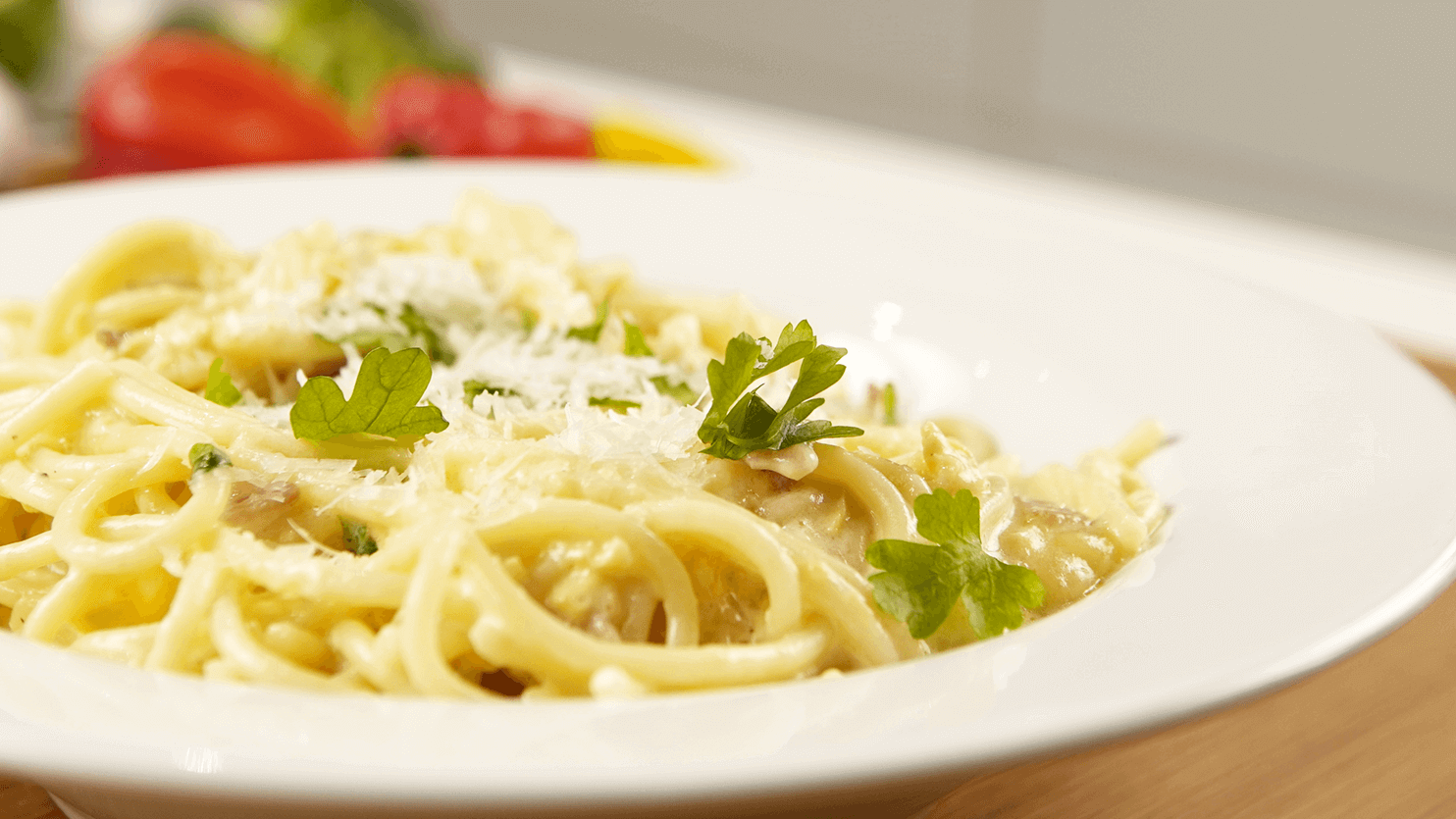 Fit carbonara z jogurtem