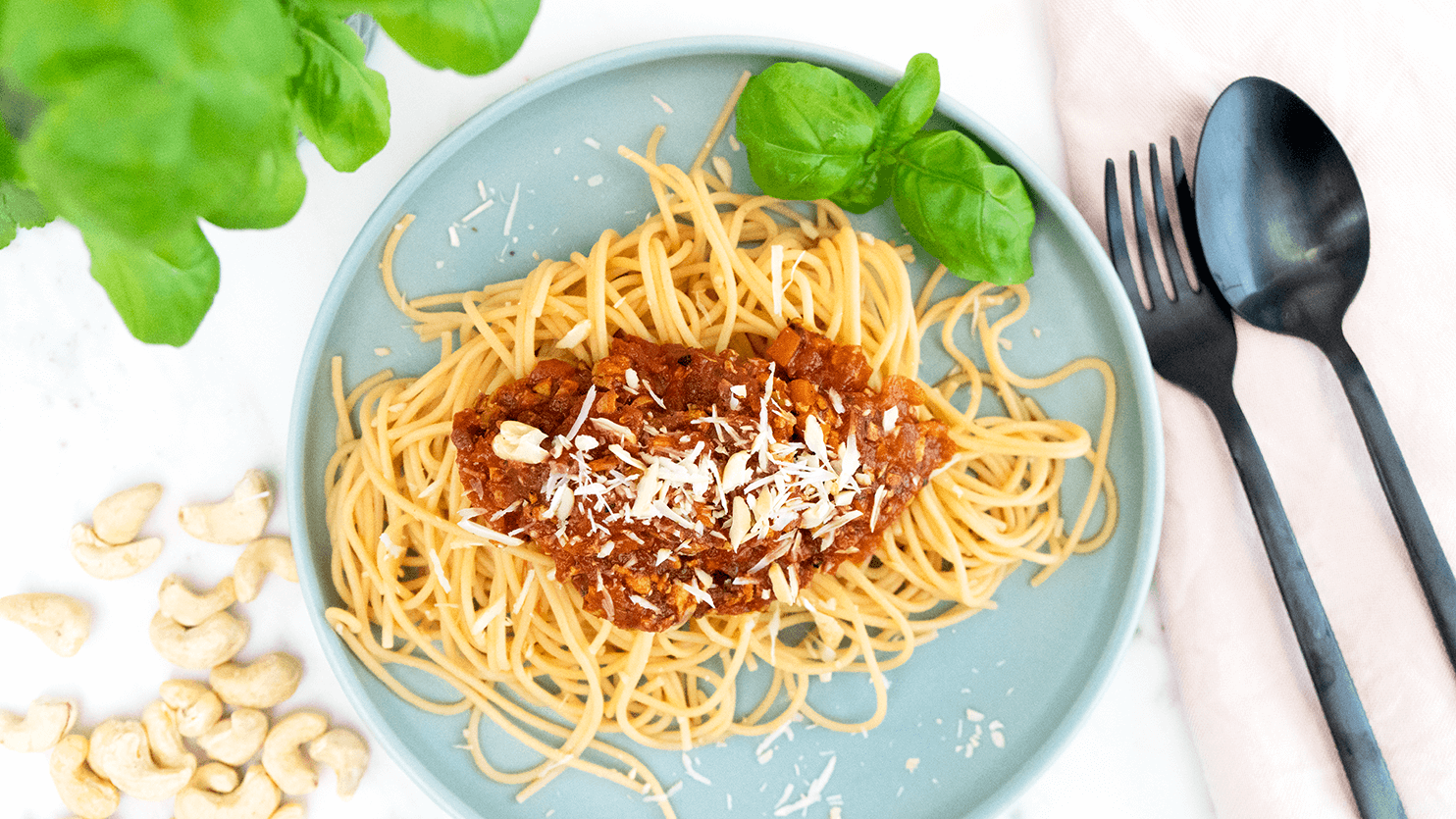 Wegańskie spaghetti bolognese