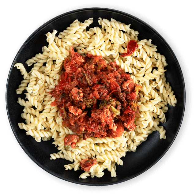 Danie makaronowe z mięsem mielonym a la spaghetti