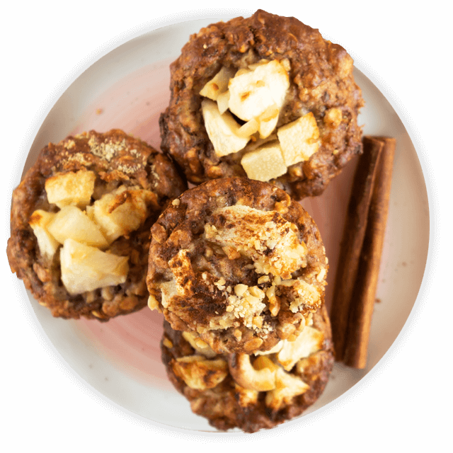 Muffinki szarlotki