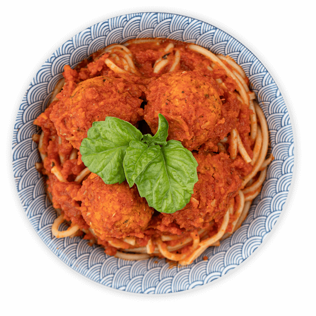 Spaghetti z klopsikami z soczewicy