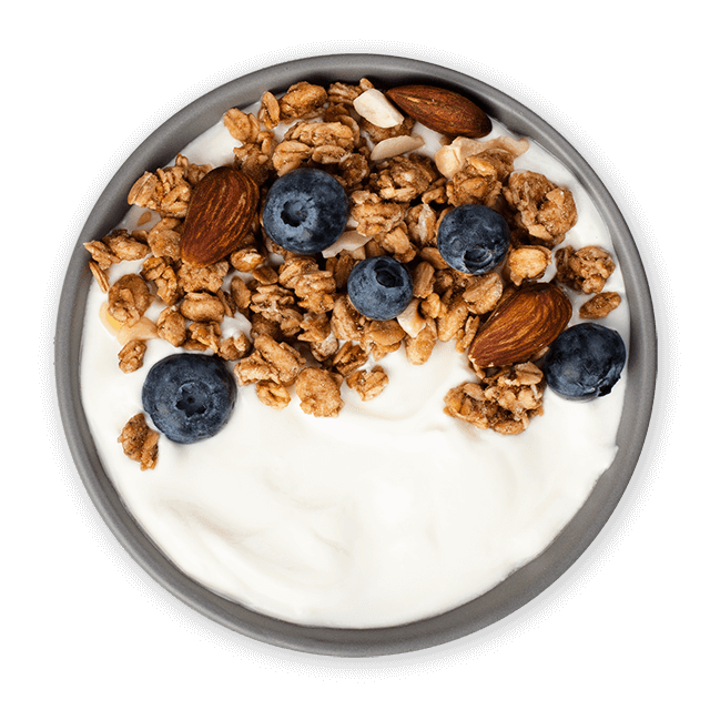 Jogurt z borówkami i orzechami