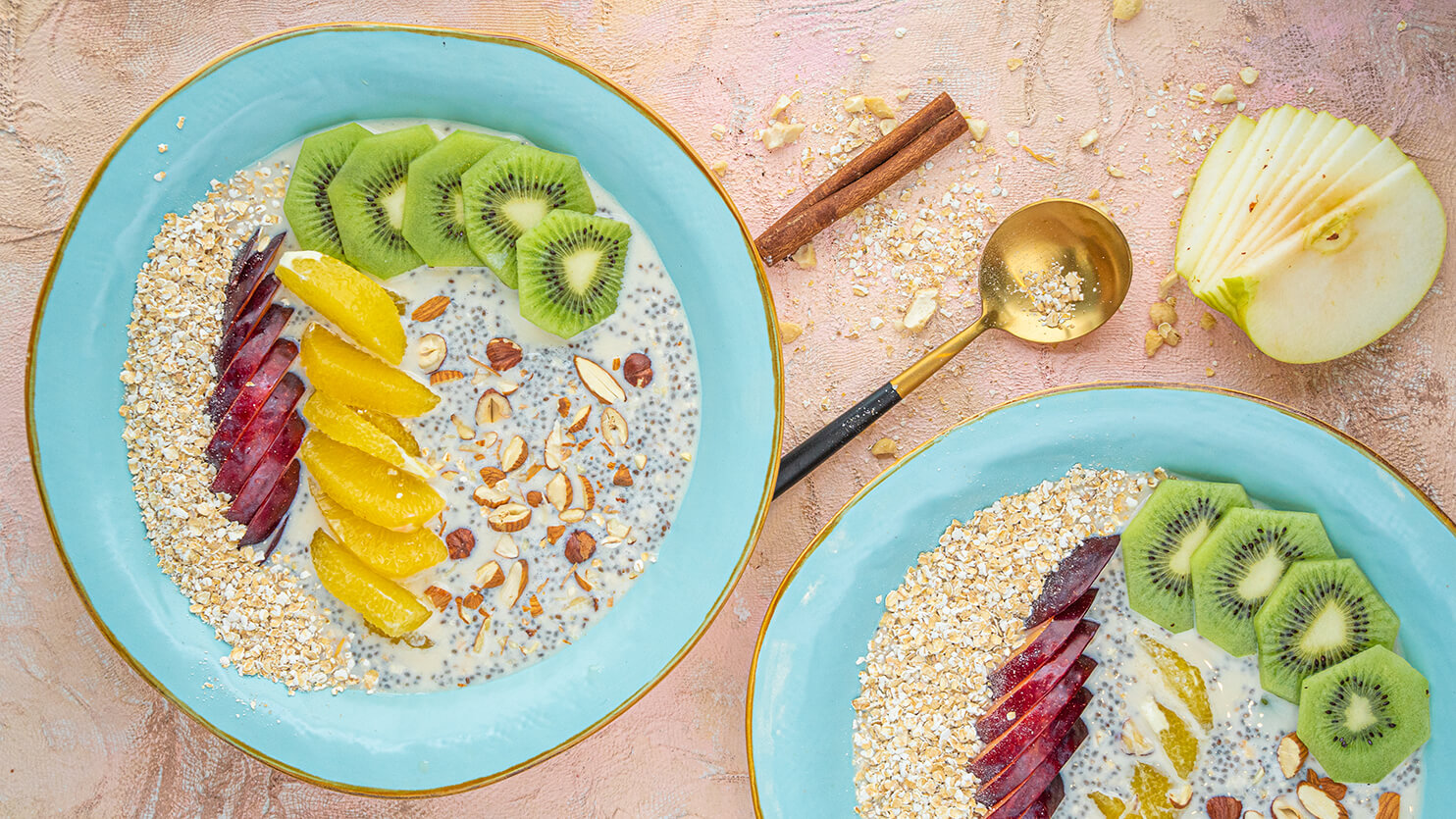 Chia bowl z kiwi i pomarańczą