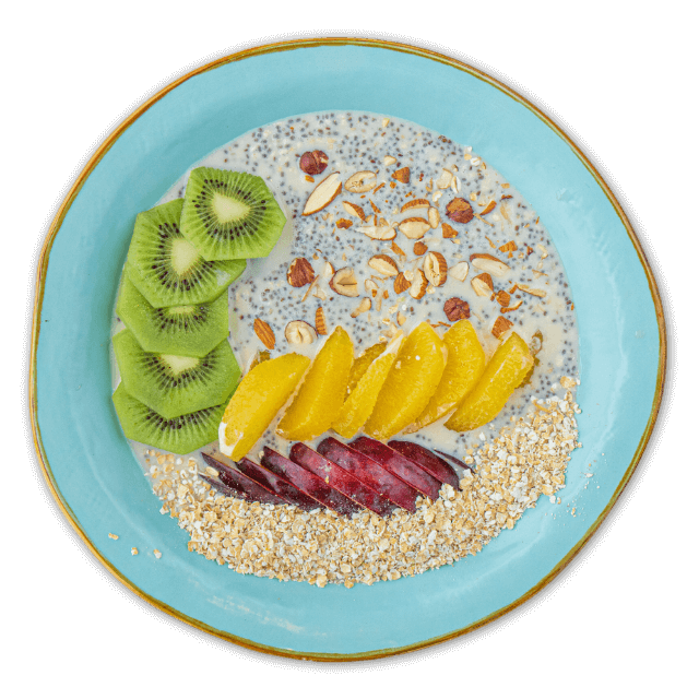 Chia bowl z kiwi i pomarańczą