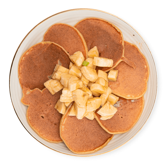 Pancakes z tofu i owocami