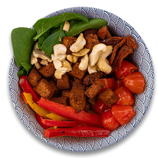 Sałatka ze słodkim tofu