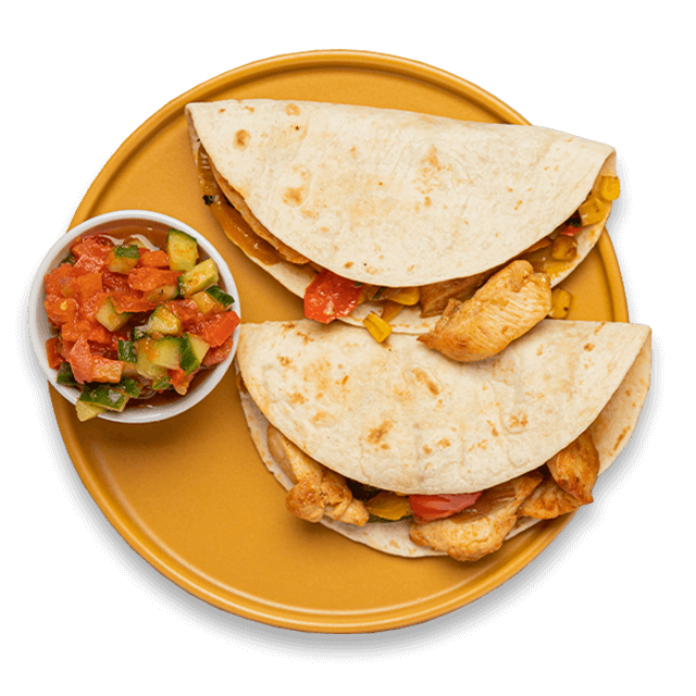 Meksykańskie tacos z grillowanym kurczakiem i salsą