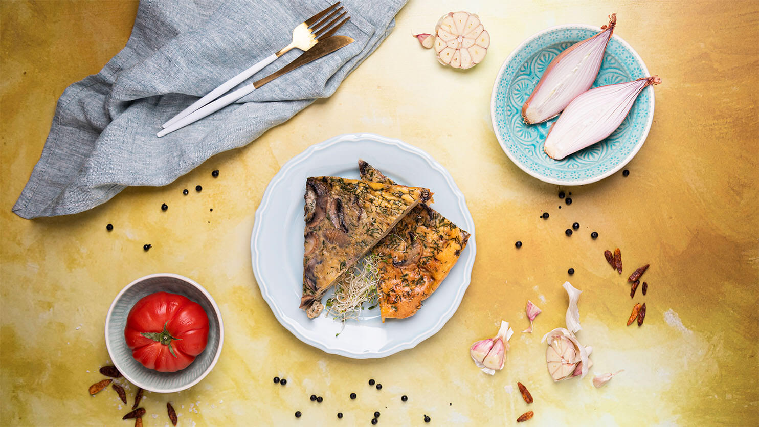 Frittata z ziemniakami i grzybami