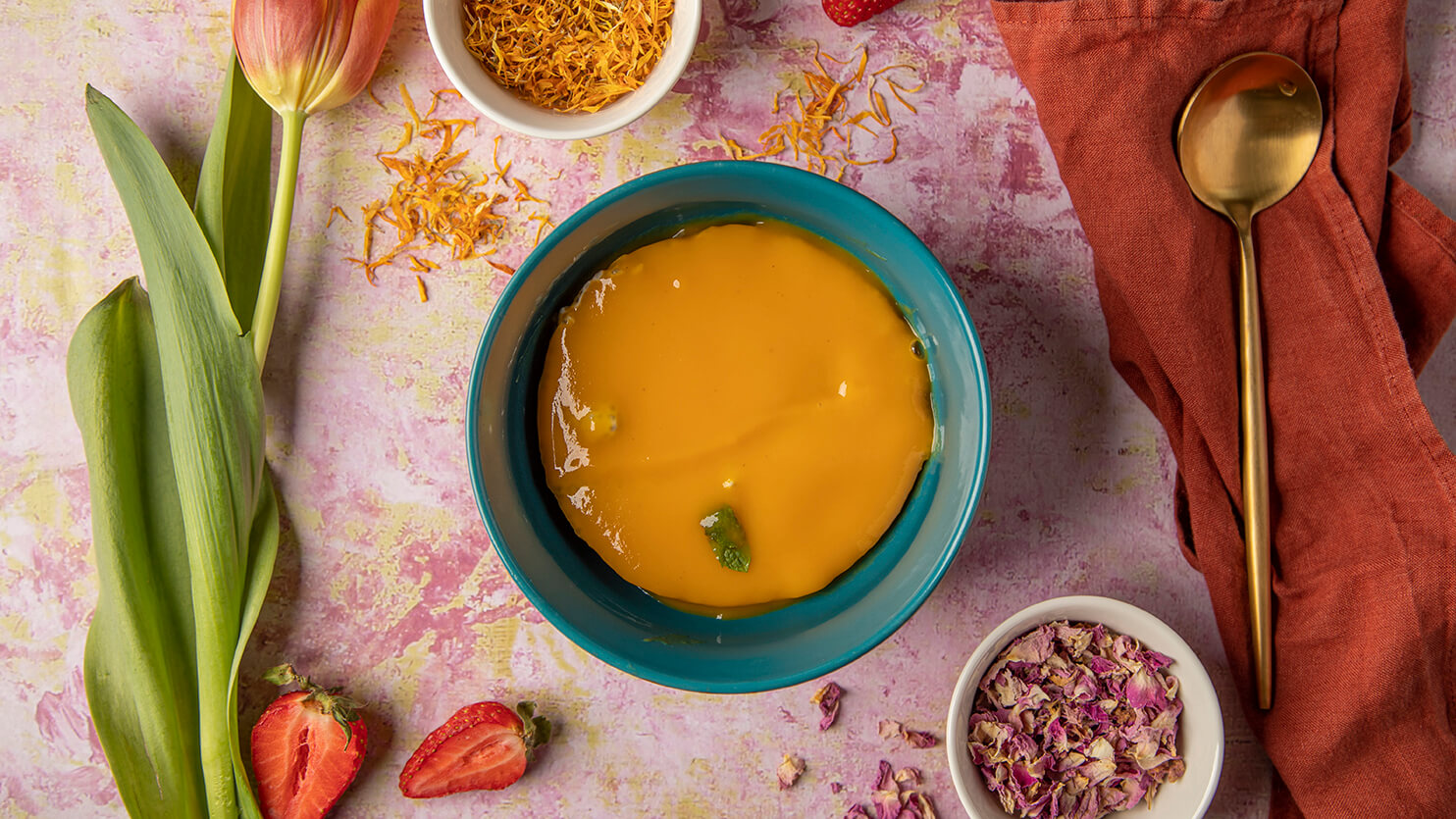 Waniliowa panna cotta z mango