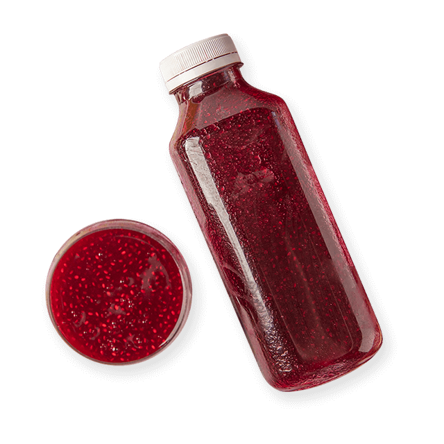 Czerwone smoothie z buraka, soku z porzeczki i mięty