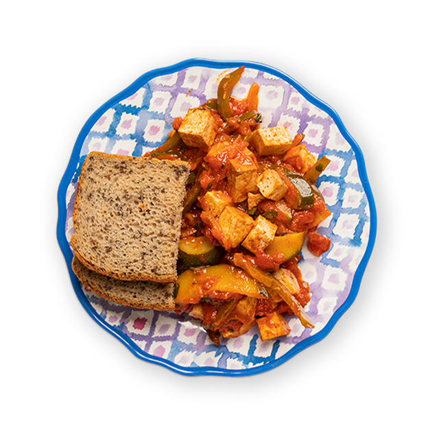 Szakszuka z tofu i warzywami