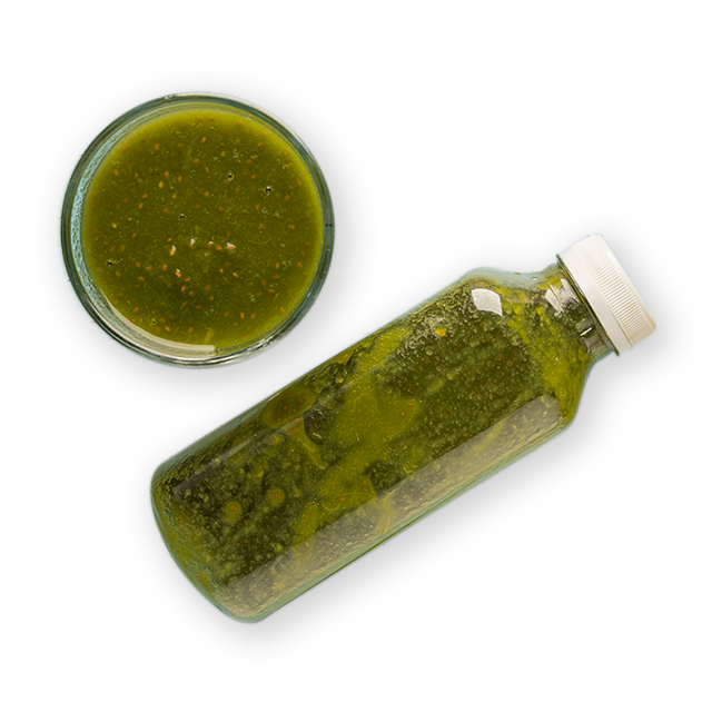 Zielone smoothie z ananasem, jabłkiem i jarmużem
