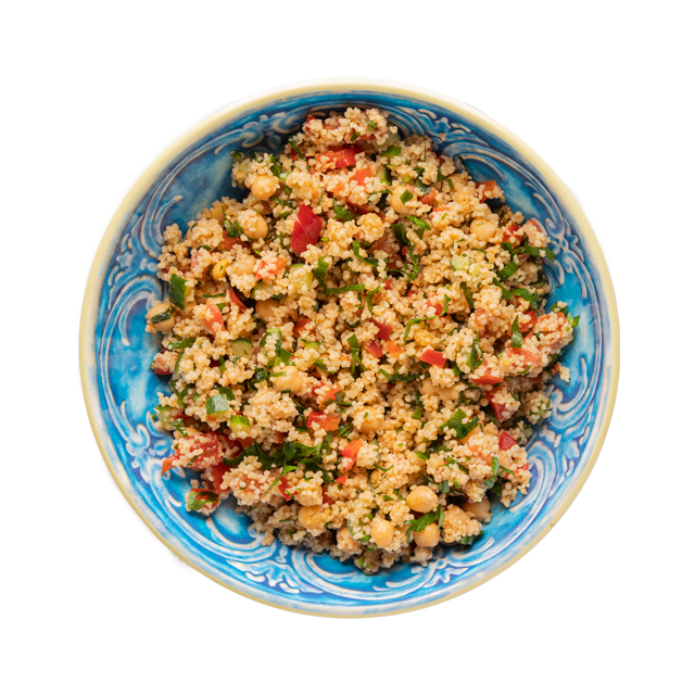 Tabbouleh z ogórkiem i pomidorem
