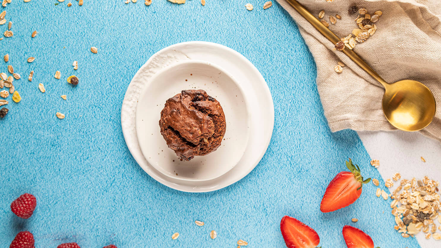 Muffiny z orzechami i żurawiną