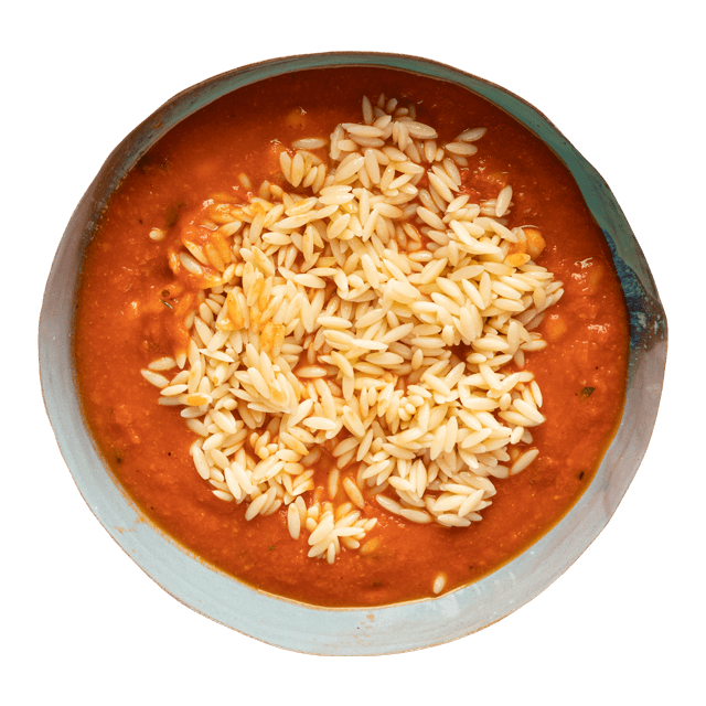 Zupa pomidorowa z fasolą i kaszą bulgur
