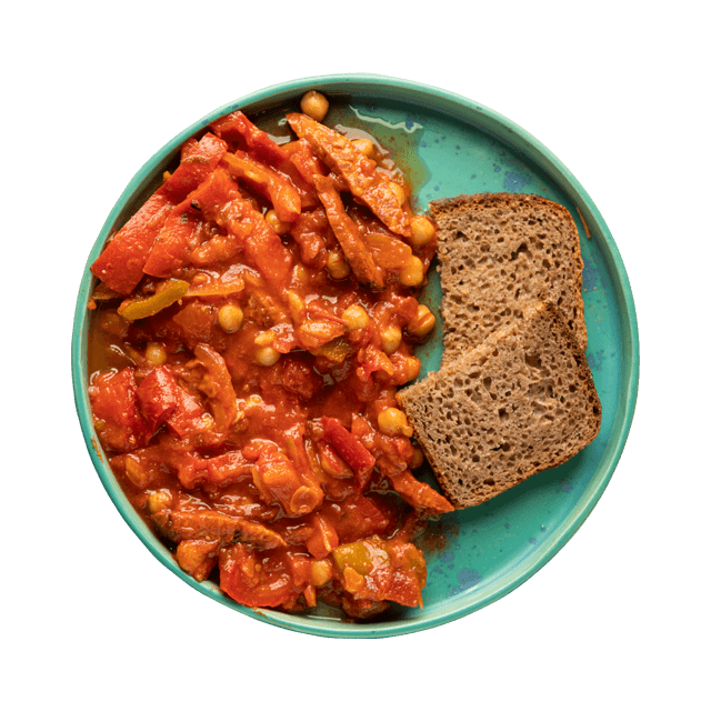 Leczo z ciecierzycą i chorizo