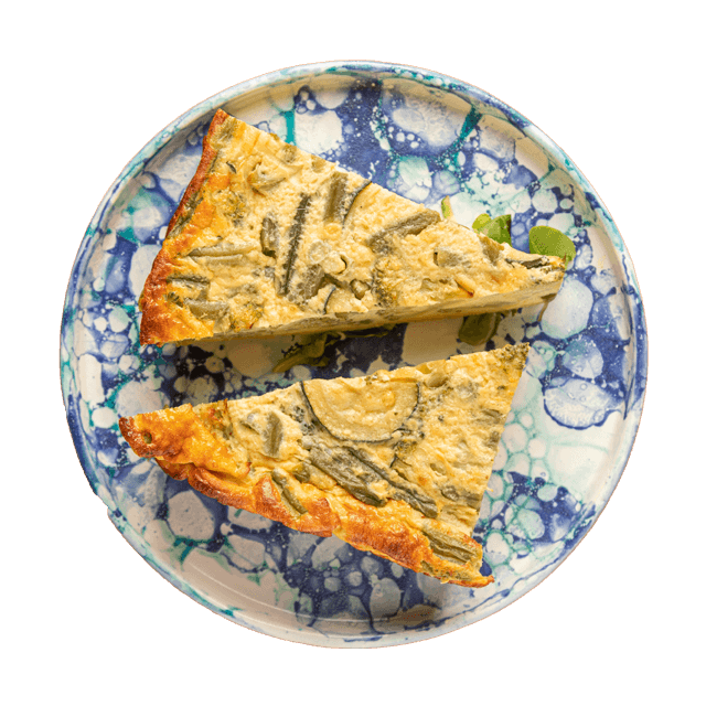 Frittata z cukinią i brokułami