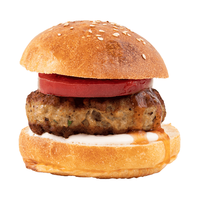 Burger curry z indyka