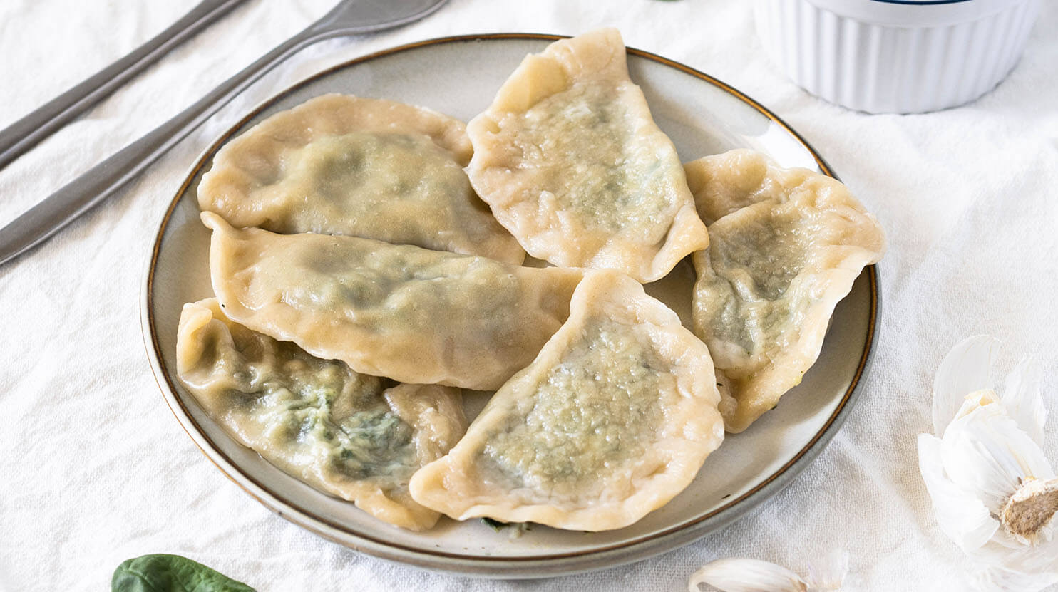 Pierogi ze szpinakiem