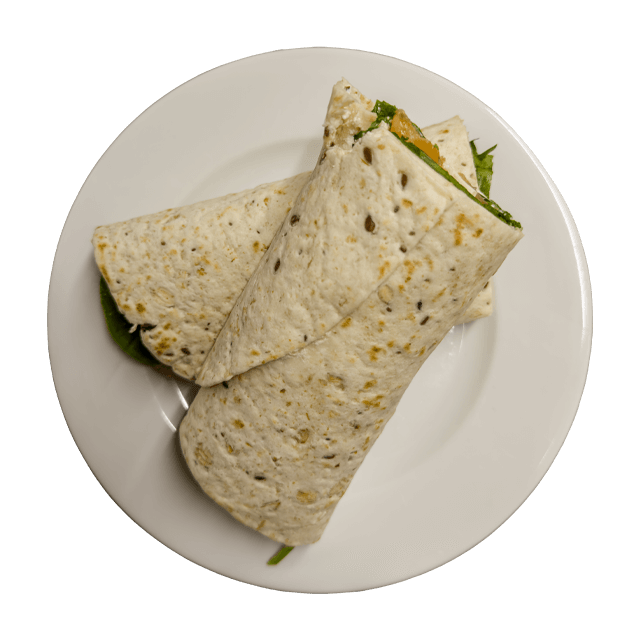 Tortilla z łososiem, szpinakiem i serkiem śmietankowym