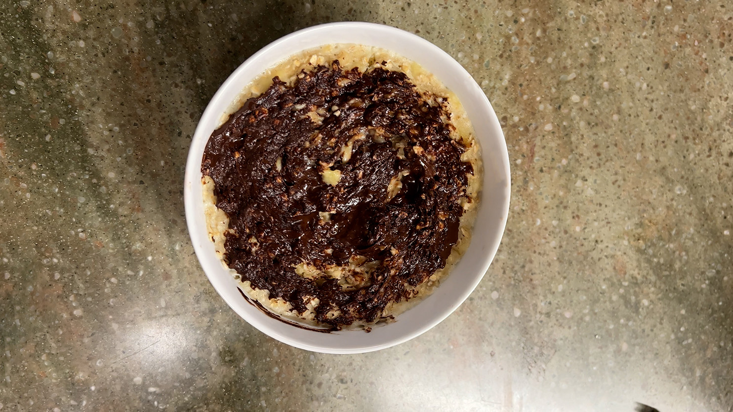 Owsianka brownie z mikrofali