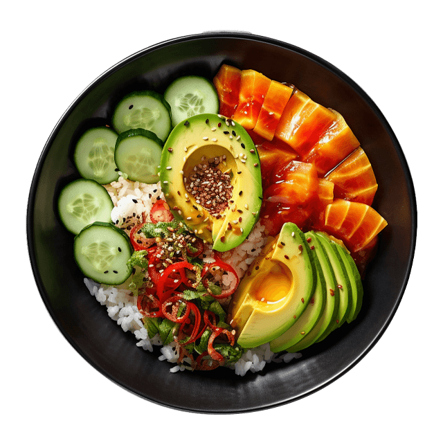 Poke bowl z łososiem