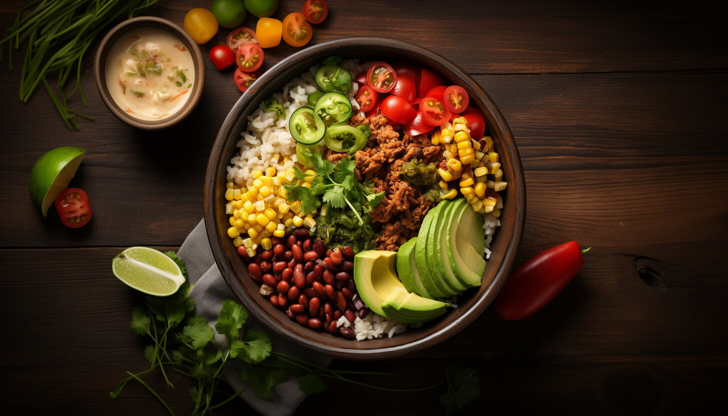 Burrito bowl z mięsem mielonym