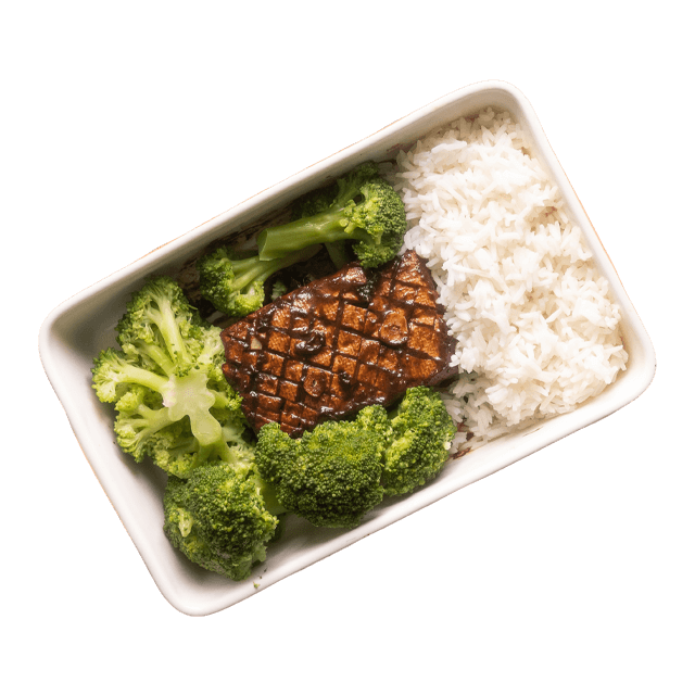Pieczone tofu z sosem musztardowym