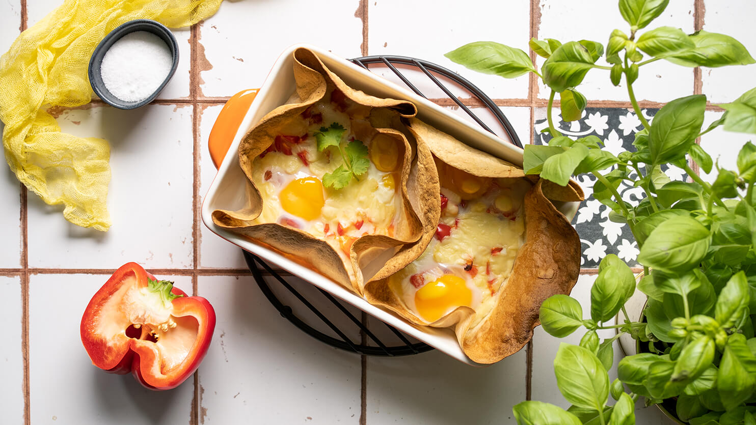 Zapiekana tortilla