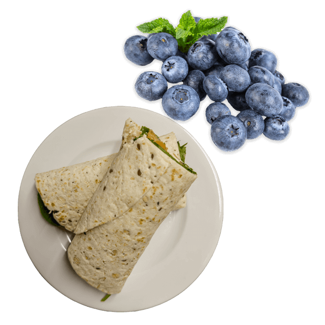 Lunchbox Tortilla z łososiem, szpinakiem i serkiem śmietankowym