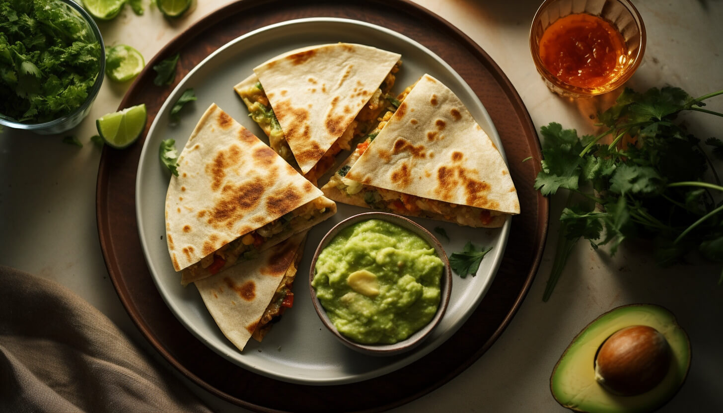 Chrupiące quesadillas z guacamole