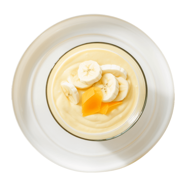 Kremowy koktajl z banana i mango