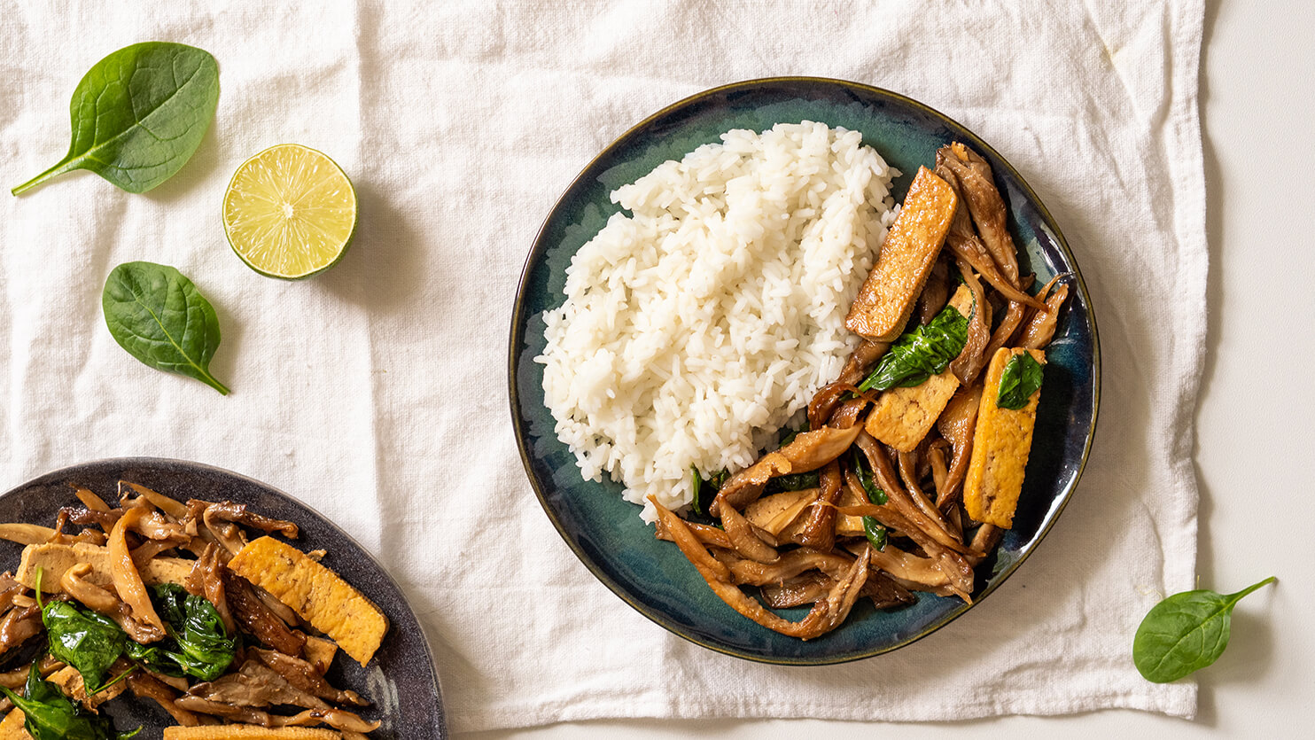 Azjatyckie boczniaki z tofu