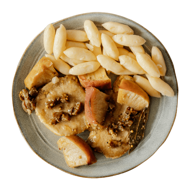 Schab pieczony z morelami