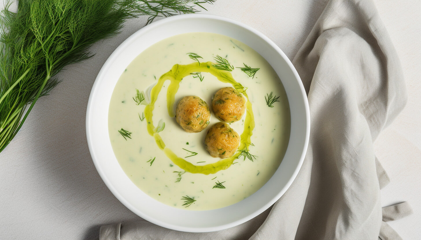 Zupa koperkowa z klopsikami