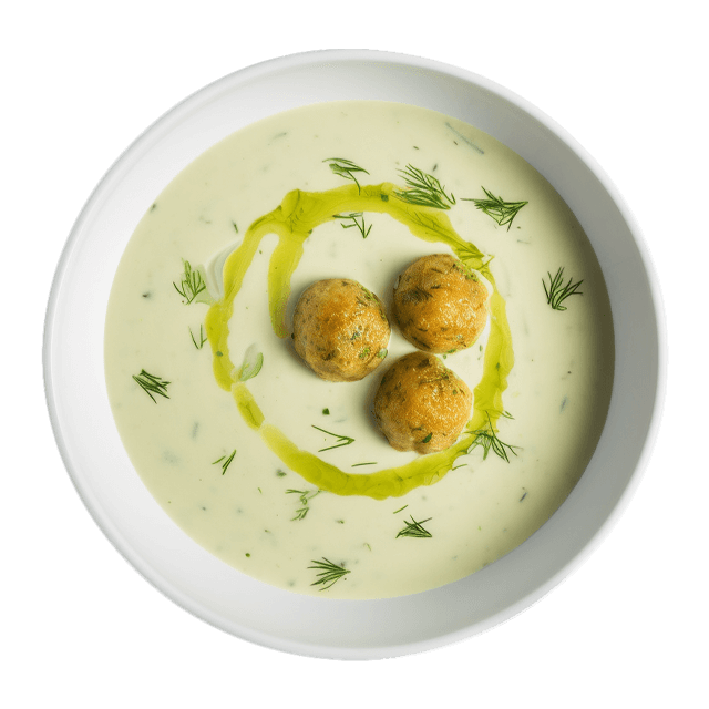 Zupa koperkowa z klopsikami