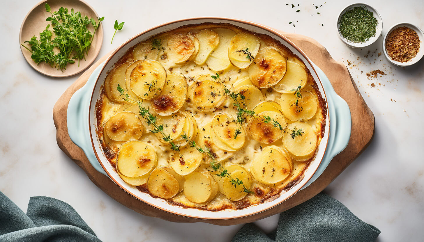 Zapiekanka ziemniaczana z marchewką i mozzarellą