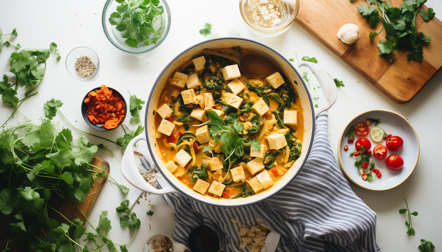 Jednogarnkowe danie z tofu