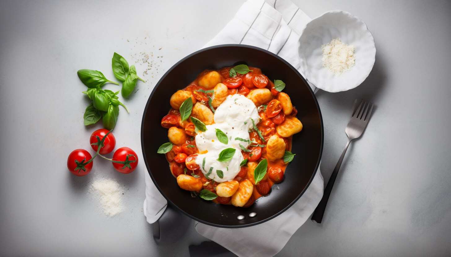 Gnocchi pieczone z burratą