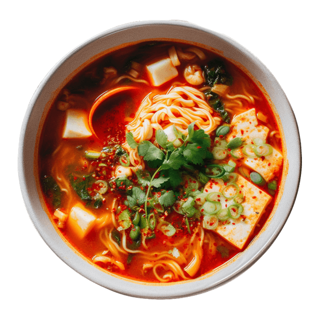 Zupa kimchi z tofu