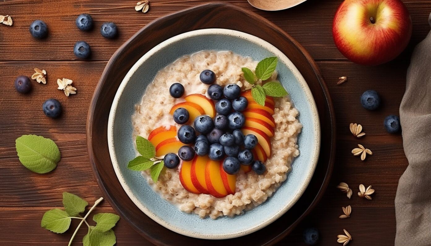 Śniadaniowa kasza bulgur z owocami