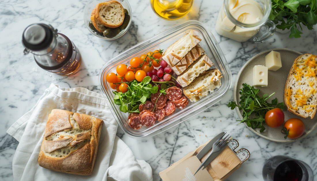 Lunchbox Bułka z salami