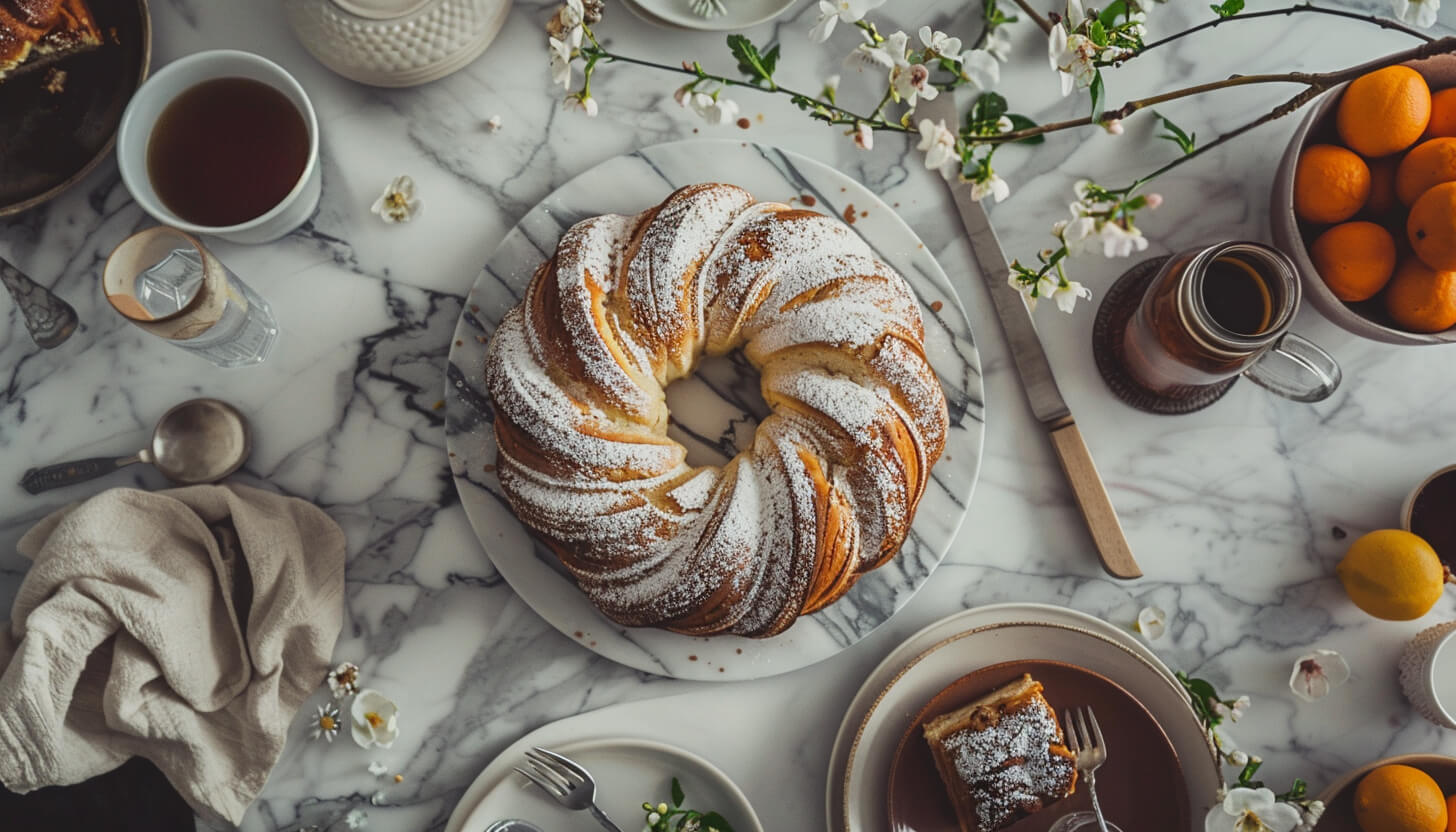 Świąteczna babka serowa