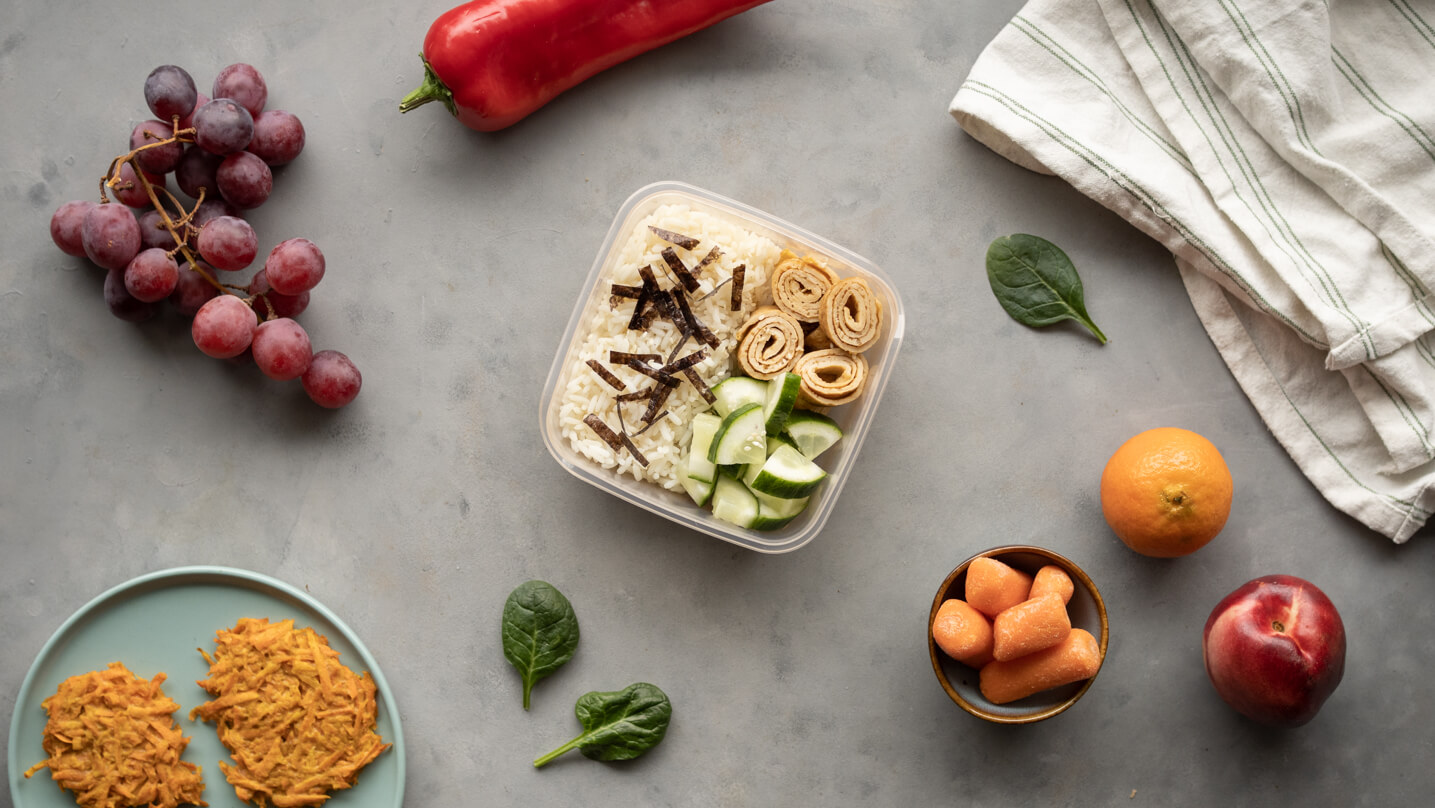 Lunchbox Aromatyczny omlet z ryżem i nori