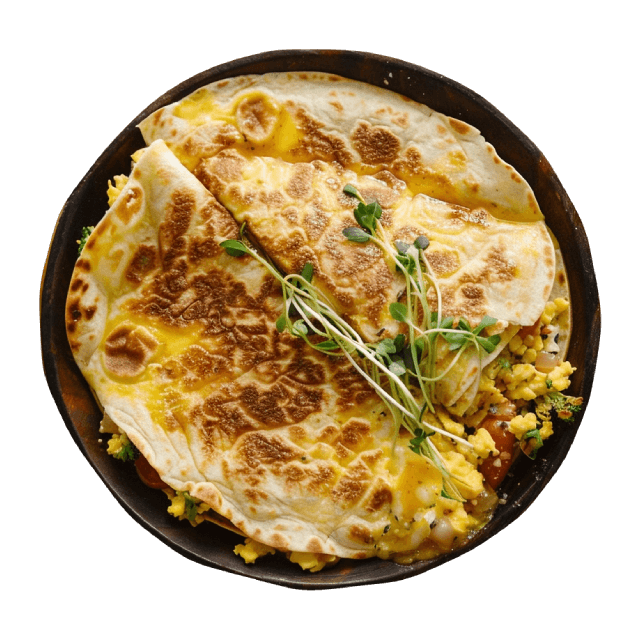 Śniadaniowa tortilla z jajkiem