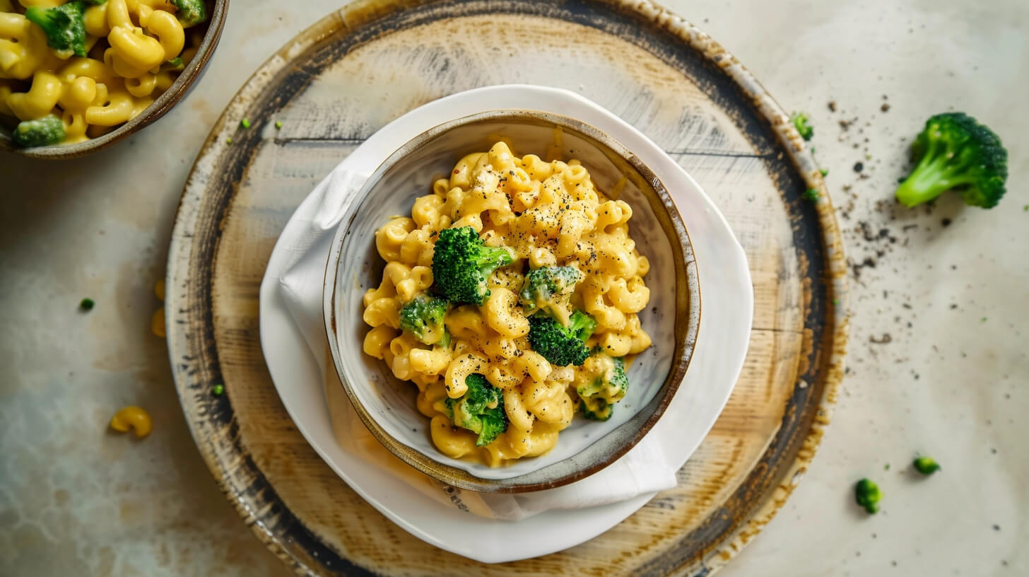 Wegański mac and cheese