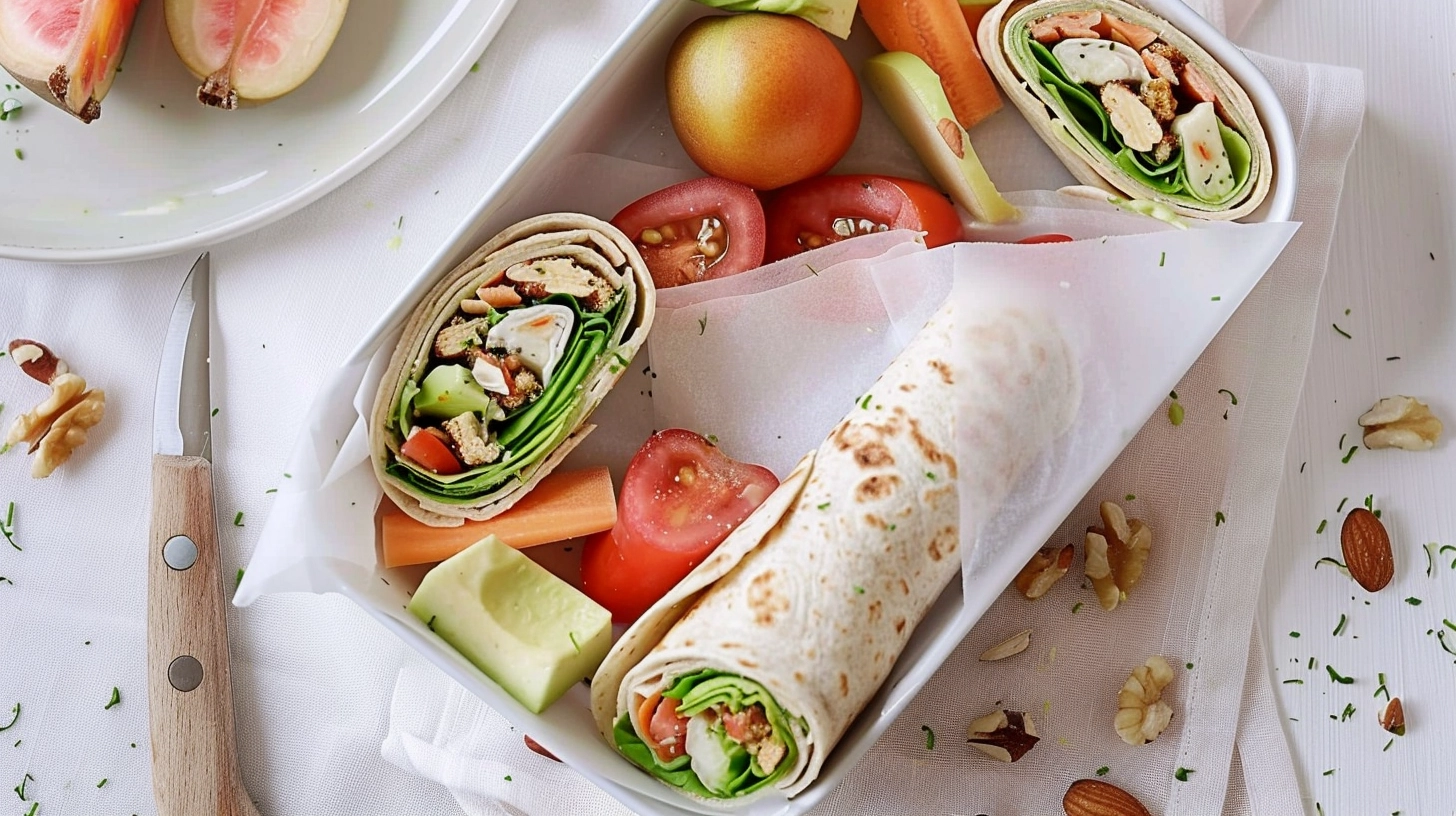 Lunchbox Tortilla z łososiem, szpinakiem i serkiem śmietankowym