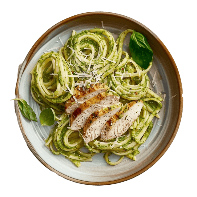 Makaron z pesto pietruszkowym
