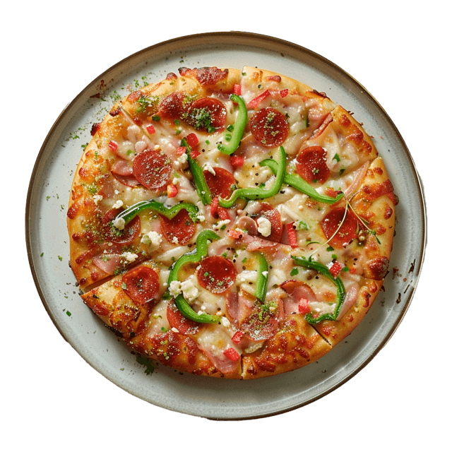 Pizza z salami i papryką